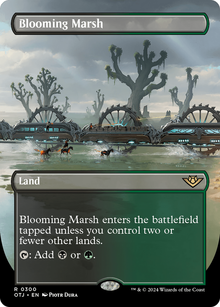Blooming Marsh (Borderless) [Outlaws of Thunder Junction] | Anubis Games and Hobby