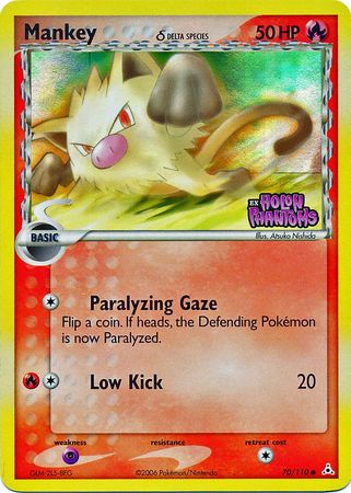 Mankey (70/110) (Delta Species) (Stamped) [EX: Holon Phantoms] | Anubis Games and Hobby