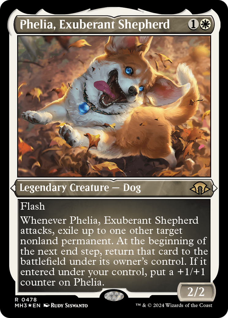 Phelia, Exuberant Shepherd (Foil Etched) [Modern Horizons 3] | Anubis Games and Hobby