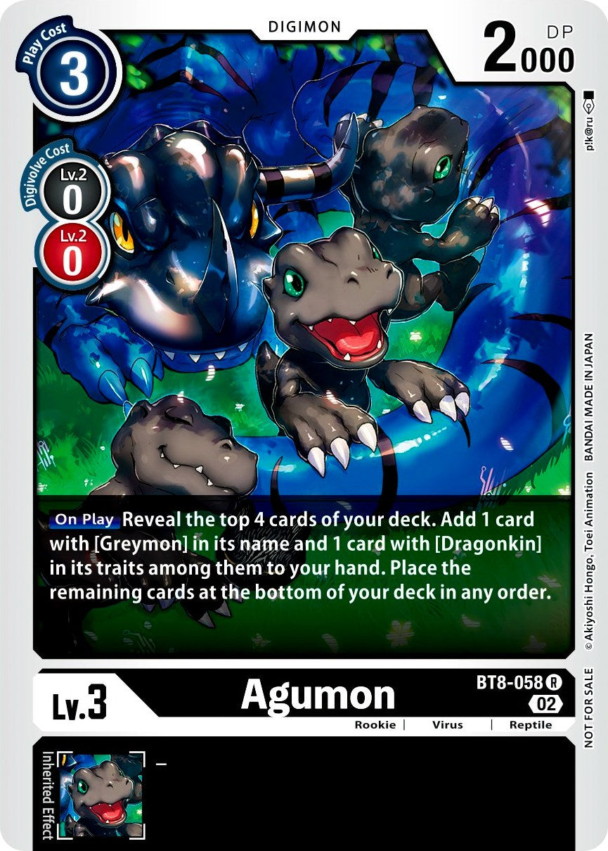 Agumon [BT8-058] (Xros Encounter Pre-Release) [New Awakening Promos] | Anubis Games and Hobby