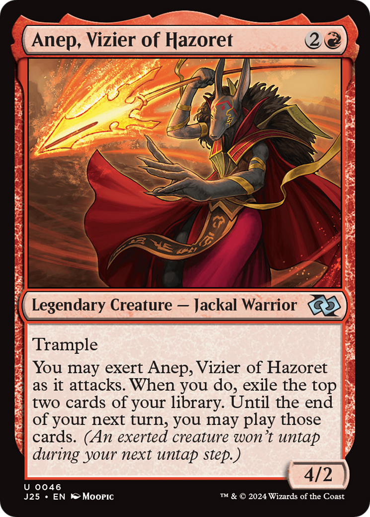 Anep, Vizier of Hazoret (Anime) [Foundations Jumpstart] | Anubis Games and Hobby