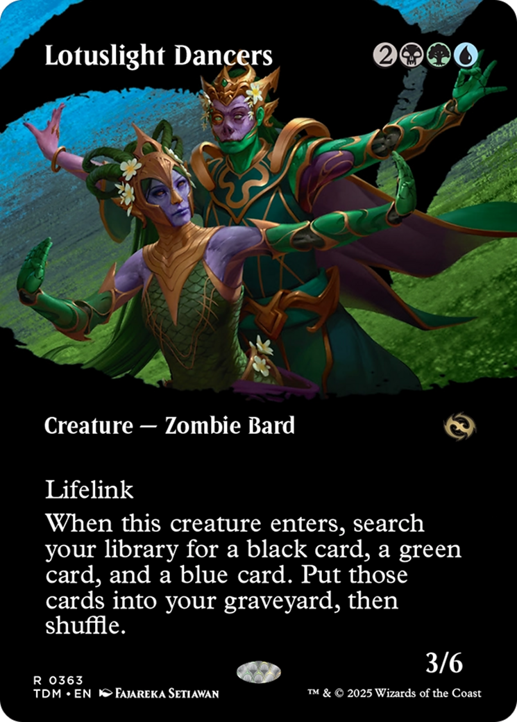 Lotuslight Dancers (Borderless) [Tarkir: Dragonstorm] | Anubis Games and Hobby
