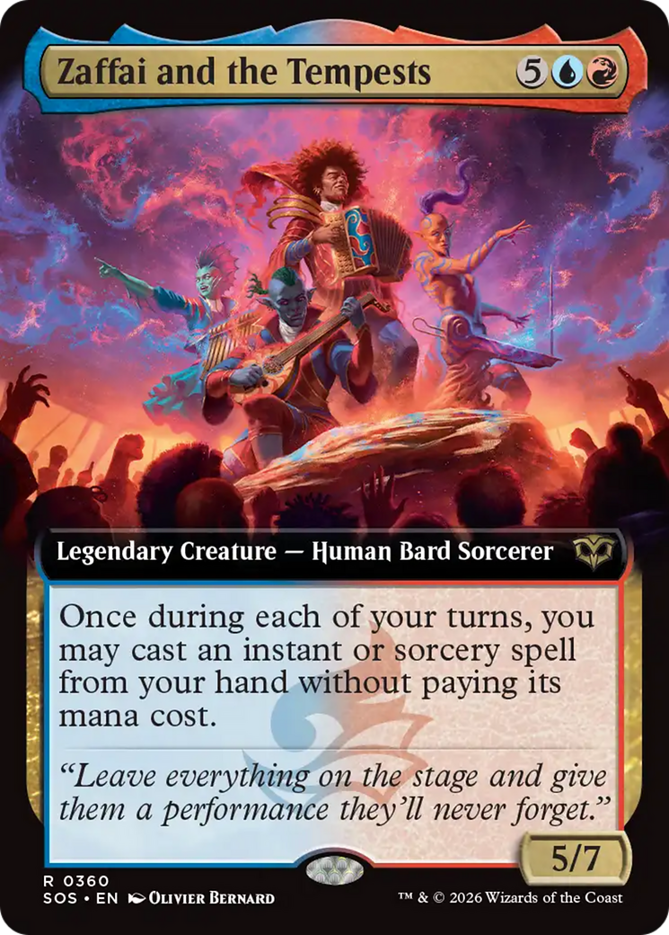 Zaffai and the Tempests (Extended Art) [Secrets of Strixhaven] | Anubis Games and Hobby