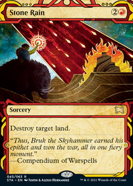 Stone Rain (Foil Etched) [Strixhaven: Mystical Archive] | Anubis Games and Hobby