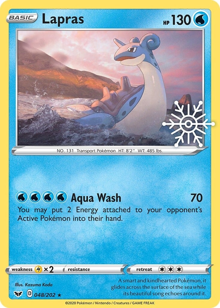 Lapras (048/202) (Holiday Calendar) [Sword & Shield: Base Set] | Anubis Games and Hobby