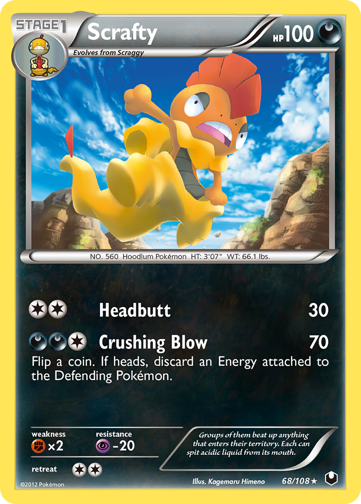 Scrafty (68/108) [Black & White: Dark Explorers] | Anubis Games and Hobby