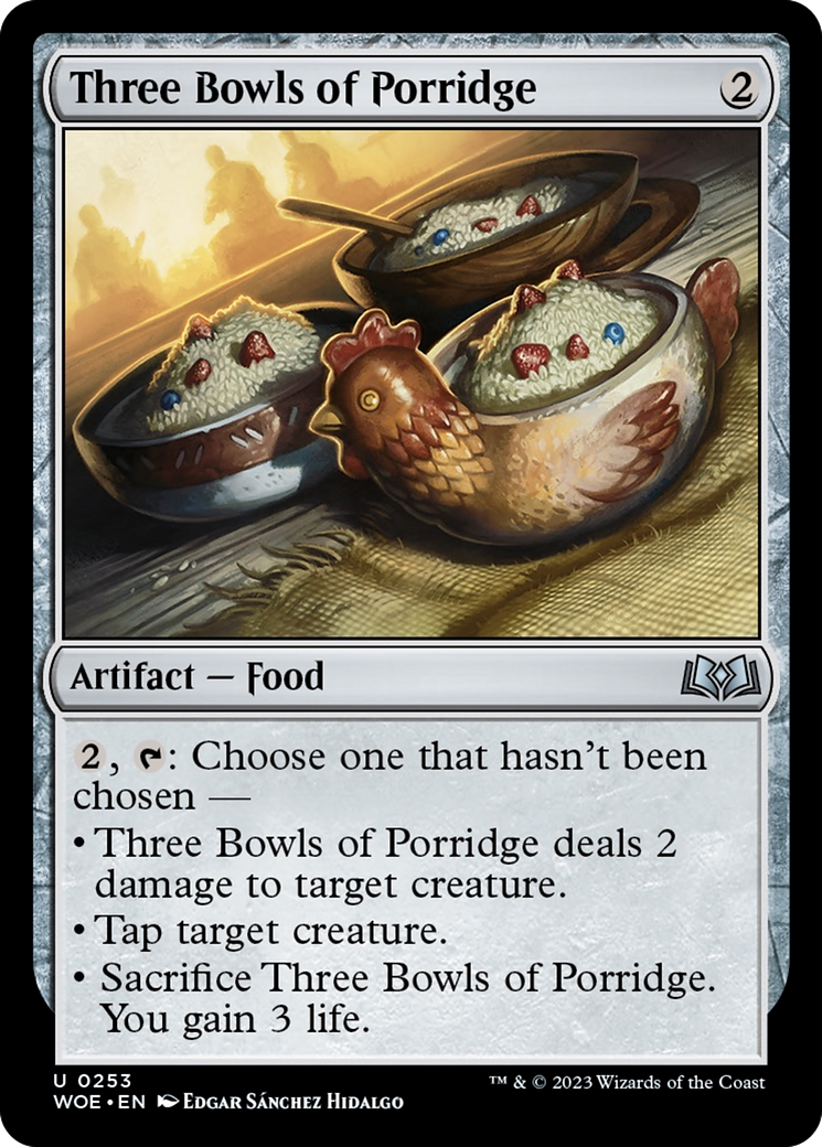 Three Bowls of Porridge [Wilds of Eldraine] | Anubis Games and Hobby