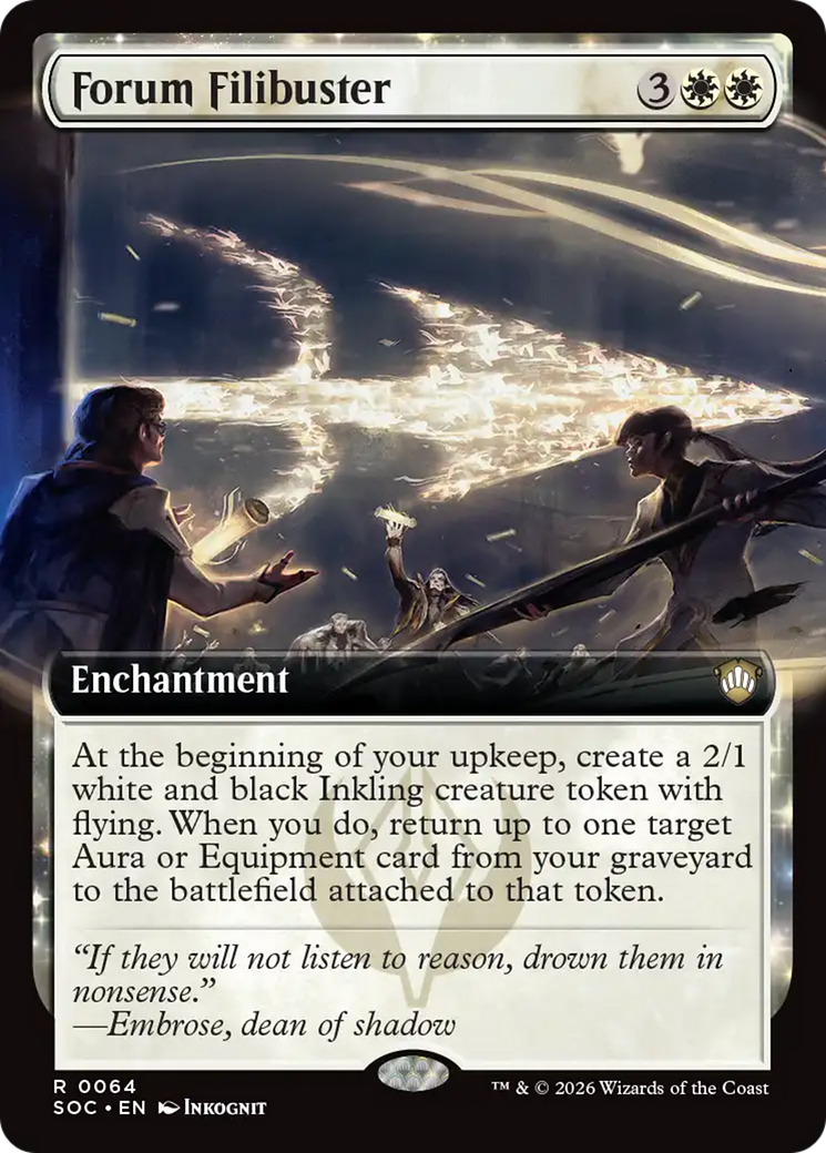 Forum Filibuster (Extended Art) [Secrets of Strixhaven Commander] | Anubis Games and Hobby