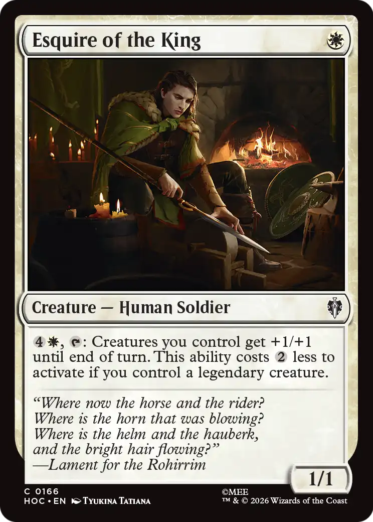 Esquire of the King [The Hobbit: Eternal-Legal] | Anubis Games and Hobby