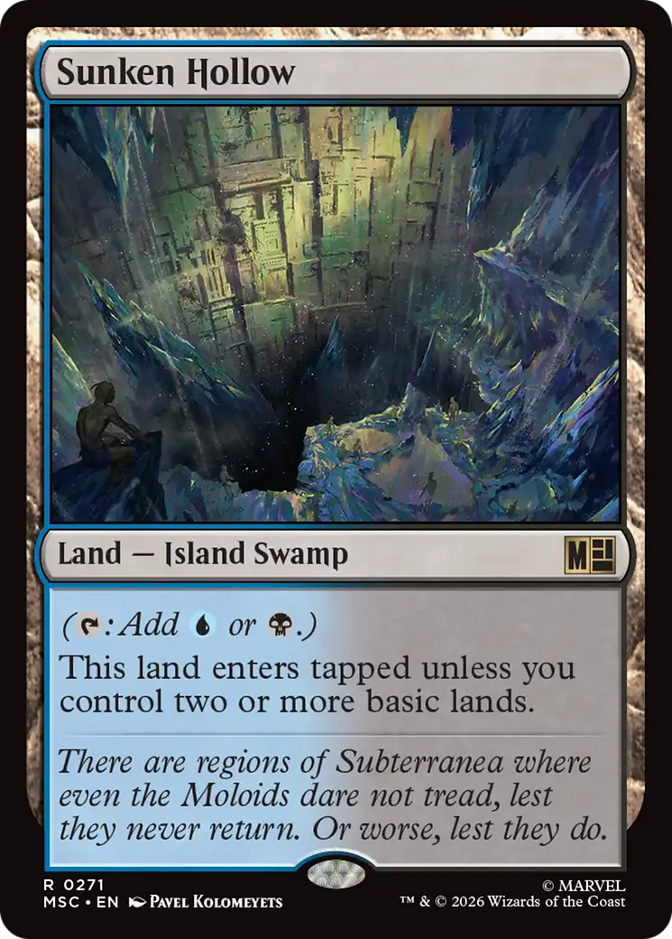 Sunken Hollow (Surge Foil) [Marvel Super Heroes Commander] | Anubis Games and Hobby