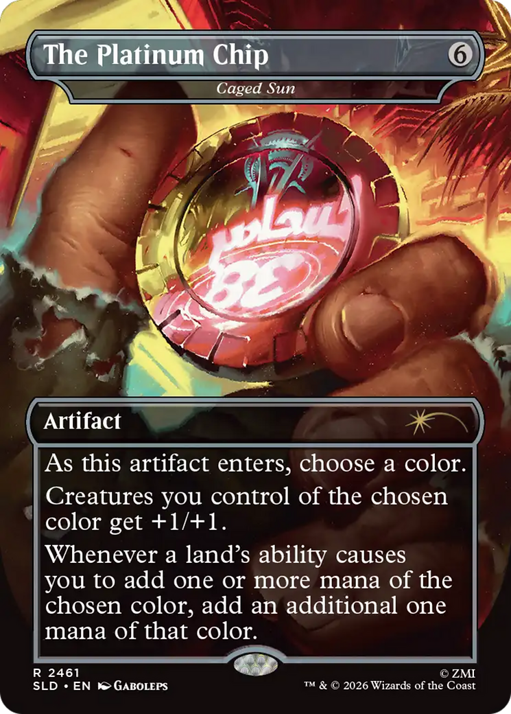 The Platinum Chip - Caged Sun [Secret Lair Drop Series] | Anubis Games and Hobby