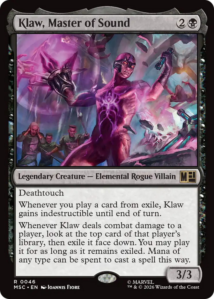 Klaw, Master of Sound (Surge Foil) [Marvel Super Heroes Commander] | Anubis Games and Hobby