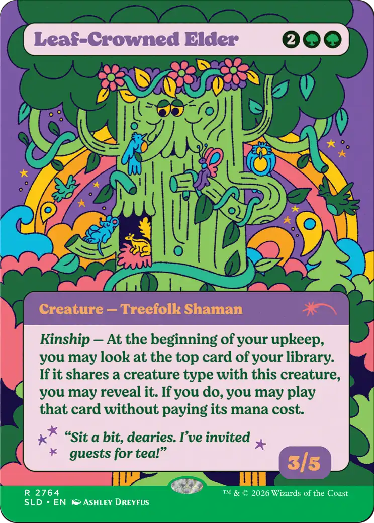 Leaf-Crowned Elder [Secret Lair Drop Series] | Anubis Games and Hobby