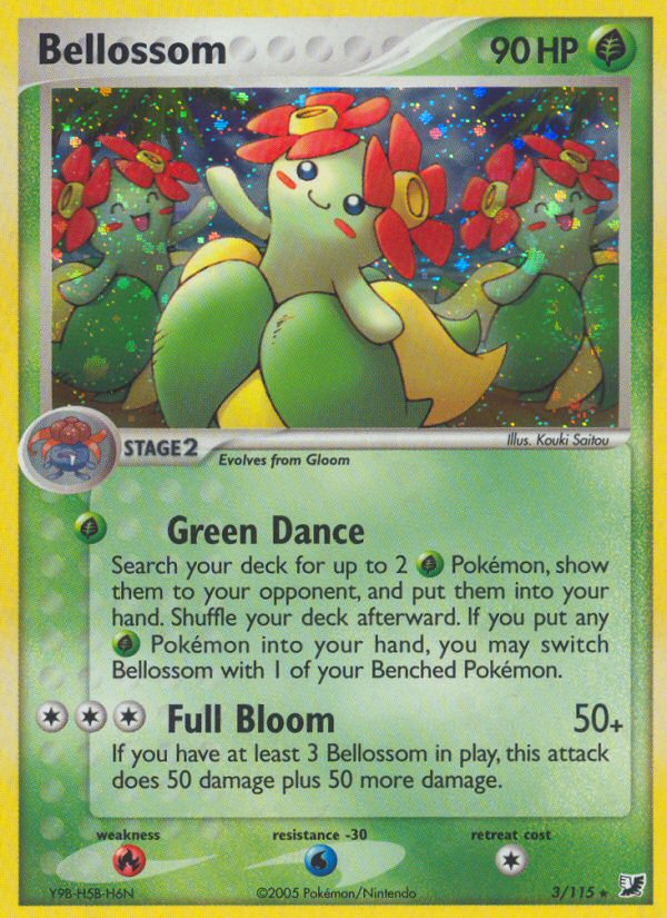 Bellossom (3/115) [EX: Unseen Forces] | Anubis Games and Hobby