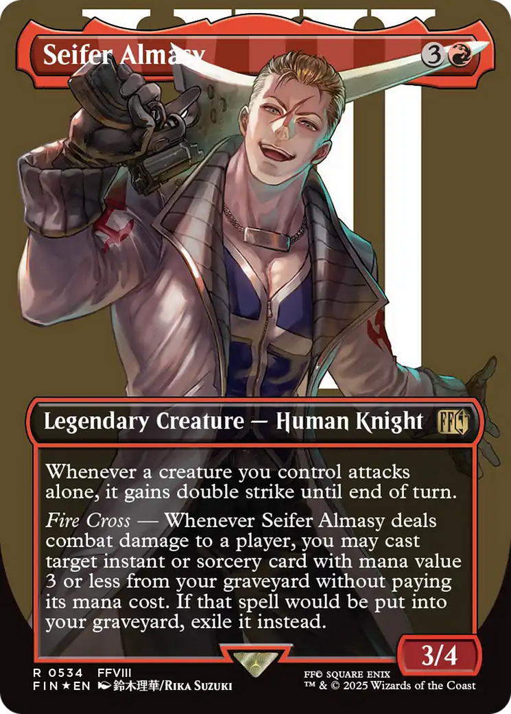 Seifer Almasy (Borderless) (Surge Foil) [FINAL FANTASY] | Anubis Games and Hobby