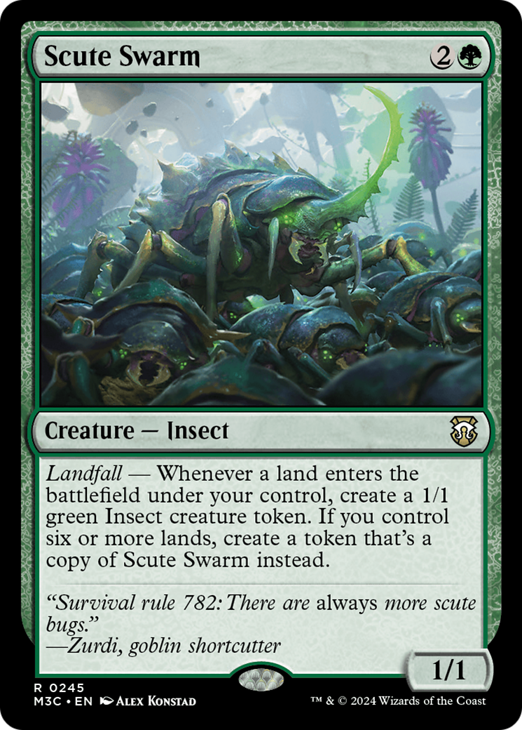 Scute Swarm (Ripple Foil) [Modern Horizons 3 Commander] | Anubis Games and Hobby