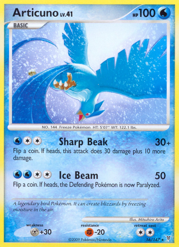 Articuno (16/147) [Platinum: Supreme Victors] | Anubis Games and Hobby