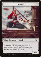 Monk // Spirit (13) Double-Sided Token [March of the Machine Tokens] | Anubis Games and Hobby