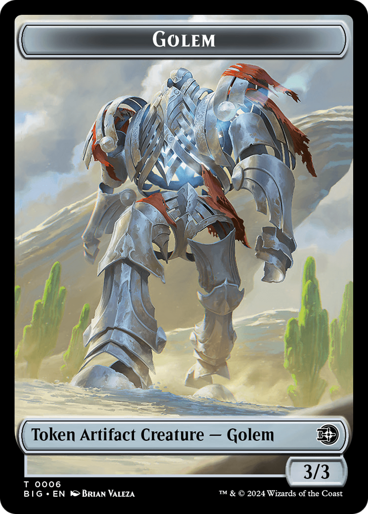 Golem Token [Outlaws of Thunder Junction: The Big Score Tokens] | Anubis Games and Hobby