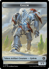 Golem // Plot Double-Sided Token [Outlaws of Thunder Junction: The Big Score Tokens] | Anubis Games and Hobby