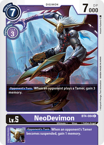 NeoDevimon [BT4-084] [Great Legend] | Anubis Games and Hobby