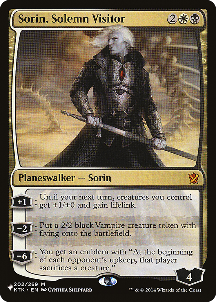 Sorin, Solemn Visitor [The List Reprints] | Anubis Games and Hobby