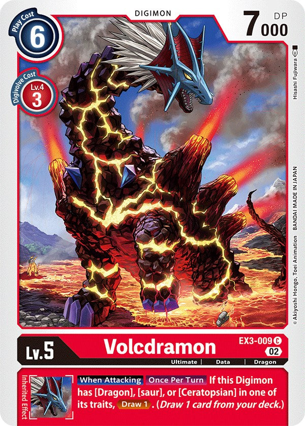 Volcdramon [EX3-009] [Draconic Roar] | Anubis Games and Hobby