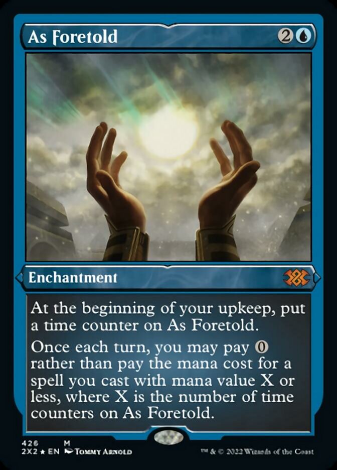 As Foretold (Foil Etched) [Double Masters 2022] | Anubis Games and Hobby