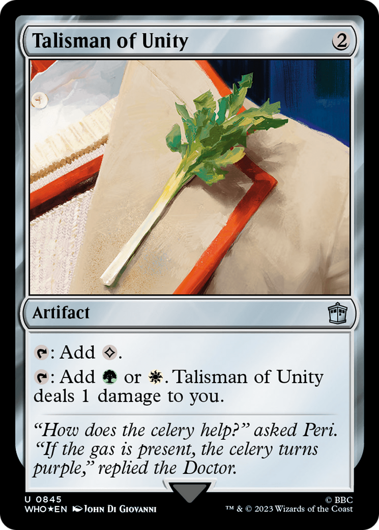 Talisman of Unity (Surge Foil) [Doctor Who] | Anubis Games and Hobby