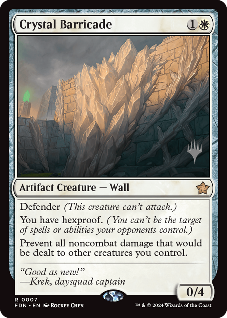 Crystal Barricade [Foundations Promos] | Anubis Games and Hobby