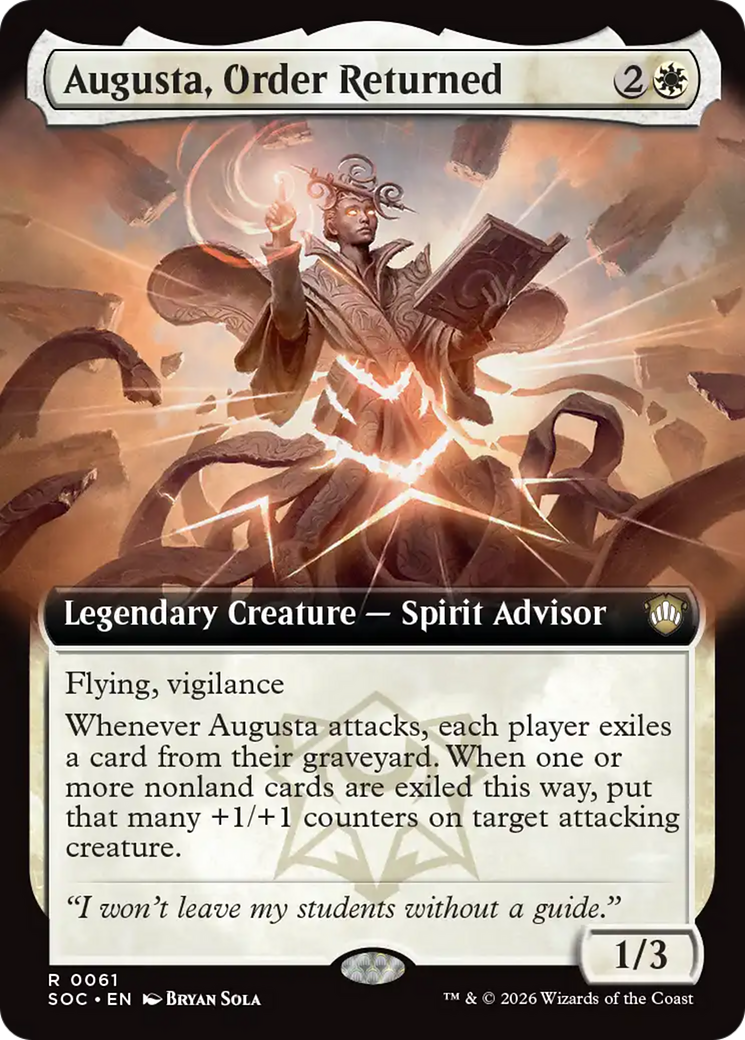 Augusta, Order Returned (Extended Art) [Secrets of Strixhaven Commander] | Anubis Games and Hobby