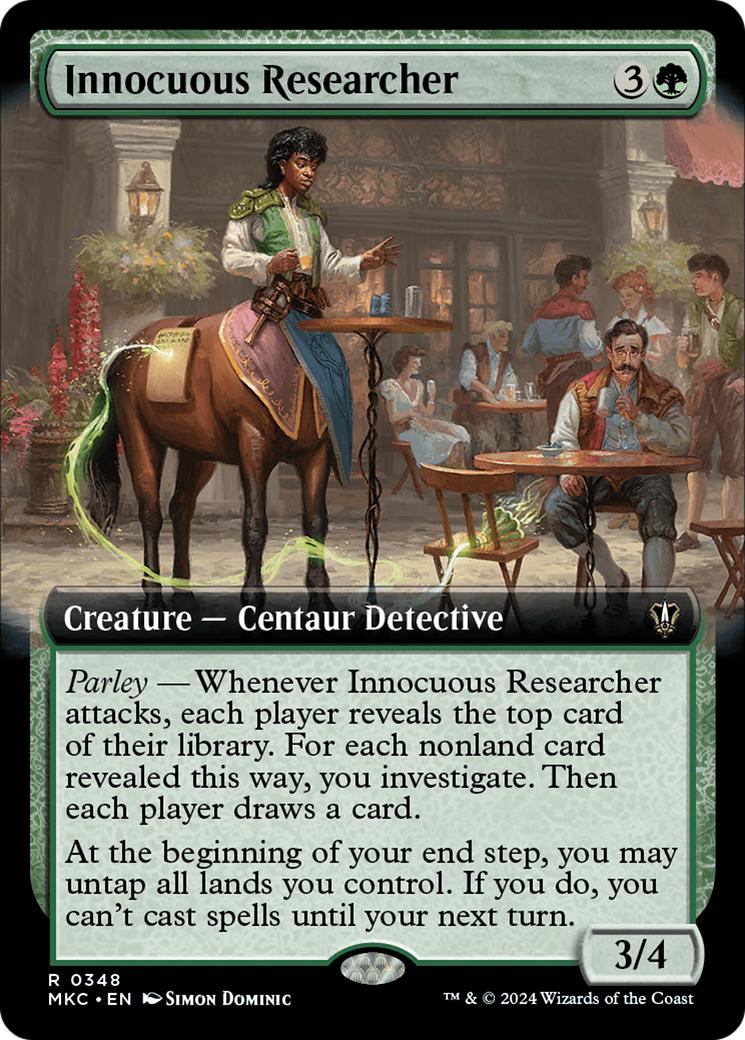 Innocuous Researcher (Extended Art) [Murders at Karlov Manor Commander] | Anubis Games and Hobby