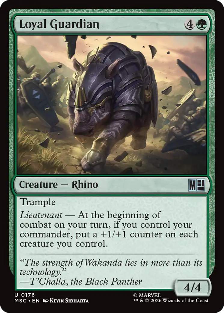 Loyal Guardian (Surge Foil) [Marvel Super Heroes Commander] | Anubis Games and Hobby