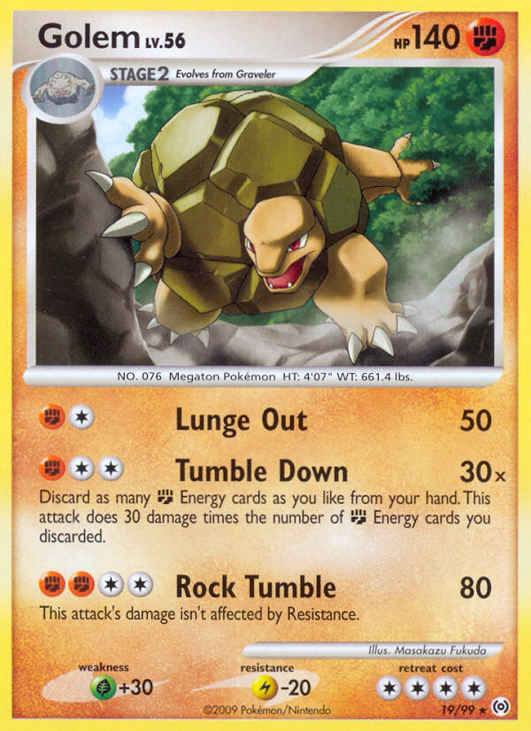 Golem (19/99) [Platinum: Arceus] | Anubis Games and Hobby