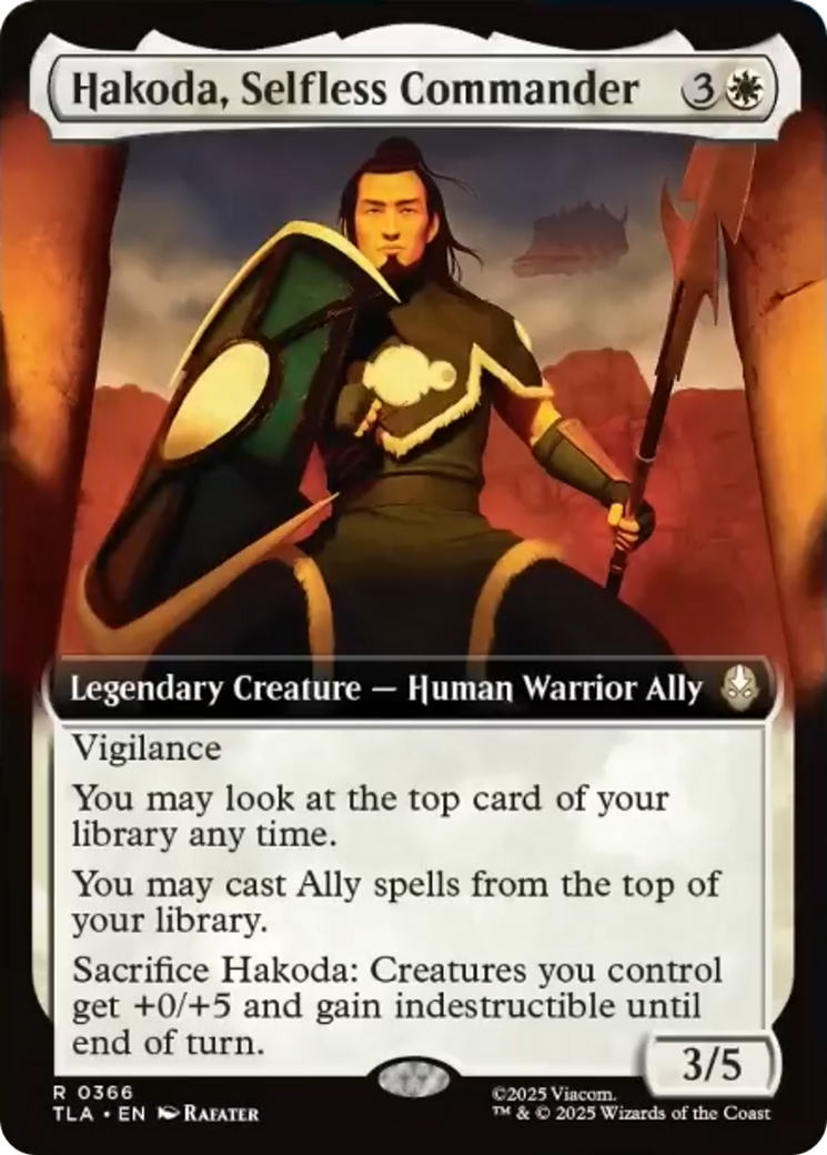 Hakoda, Selfless Commander (Extended Art) [Avatar: The Last Airbender] | Anubis Games and Hobby