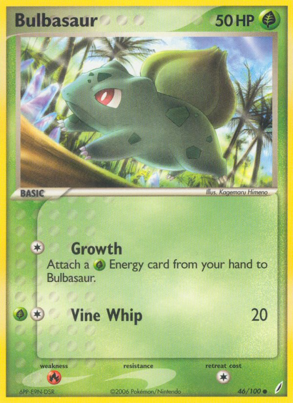 Bulbasaur (46/100) [EX: Crystal Guardians] | Anubis Games and Hobby