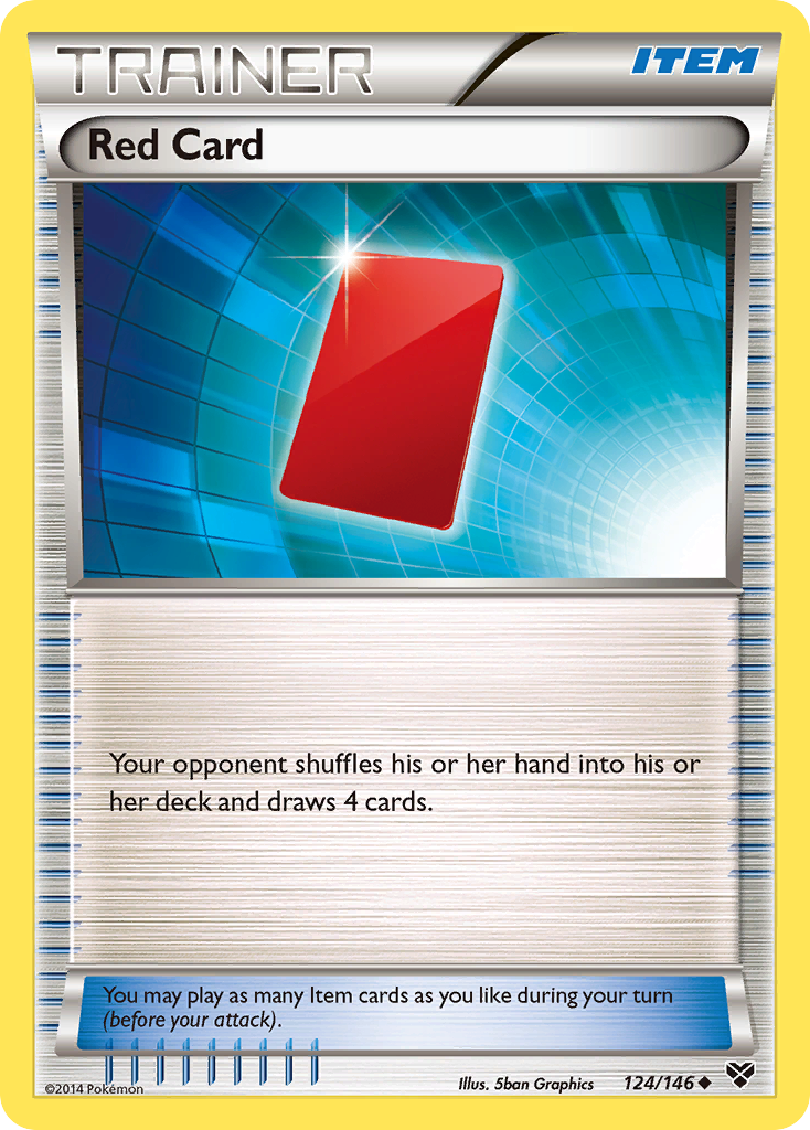 Red Card (124/146) [XY: Base Set] | Anubis Games and Hobby