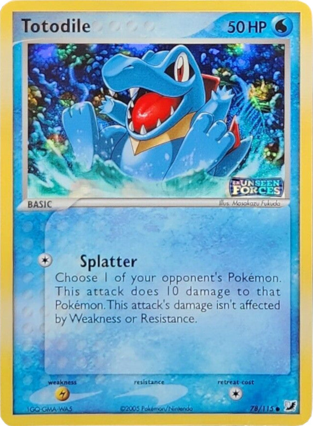 Totodile (78/115) (Stamped) [EX: Unseen Forces] | Anubis Games and Hobby