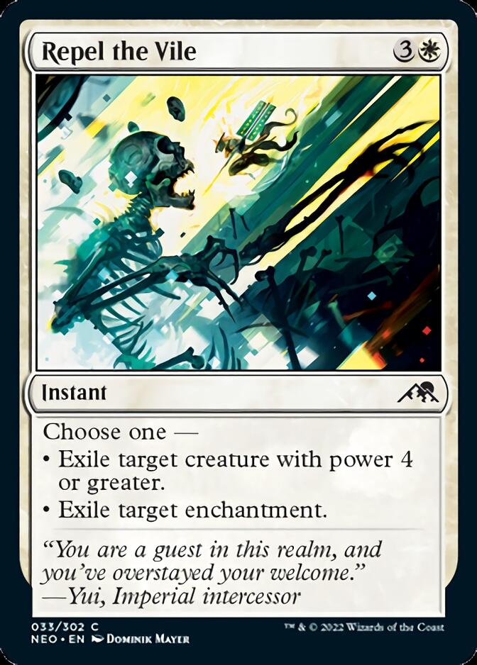 Repel the Vile [Kamigawa: Neon Dynasty] | Anubis Games and Hobby