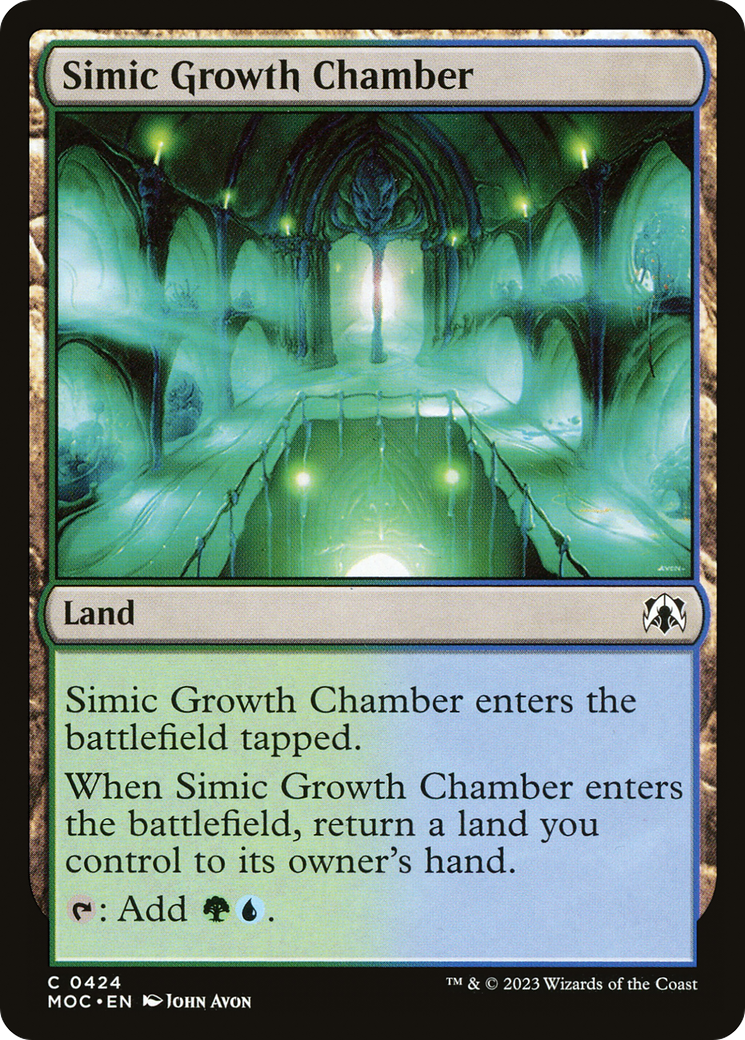 Simic Growth Chamber [March of the Machine Commander] | Anubis Games and Hobby