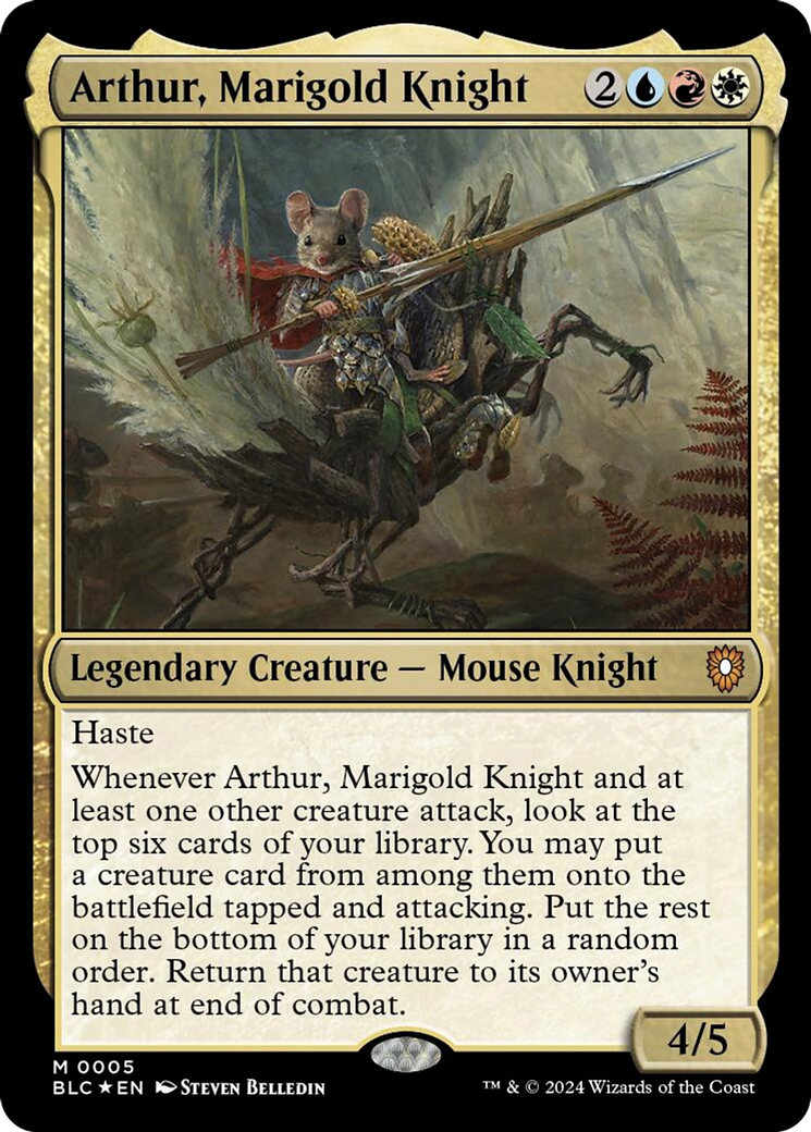 Arthur, Marigold Knight [Bloomburrow Commander] | Anubis Games and Hobby