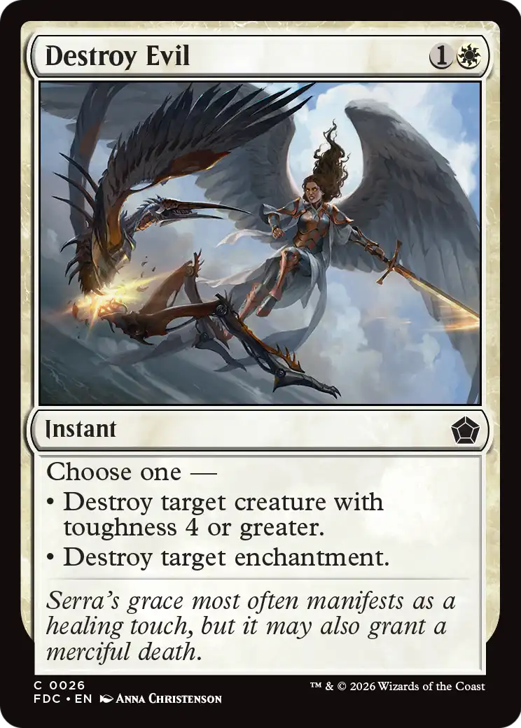 Destroy Evil [Foundations Commander] | Anubis Games and Hobby
