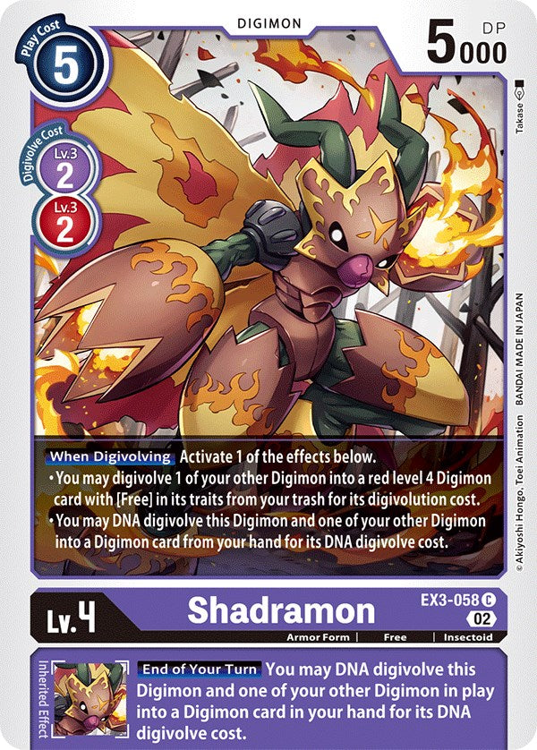 Shadramon [EX3-058] [Draconic Roar] | Anubis Games and Hobby