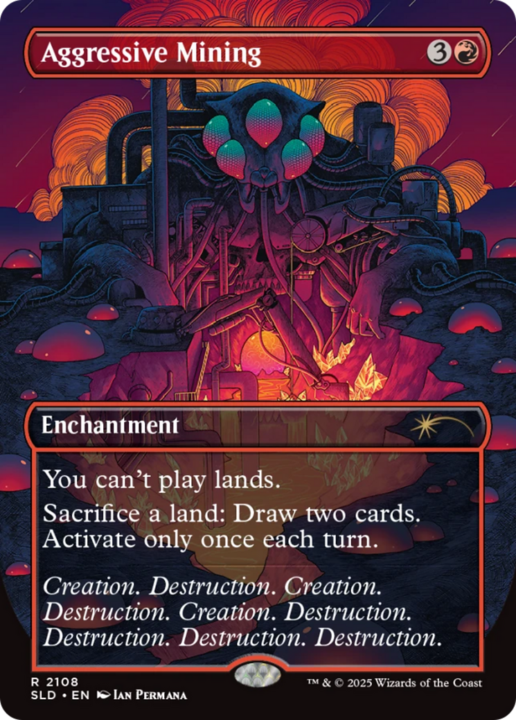 Aggressive Mining (Galaxy Foil) [Secret Lair Drop Series] | Anubis Games and Hobby