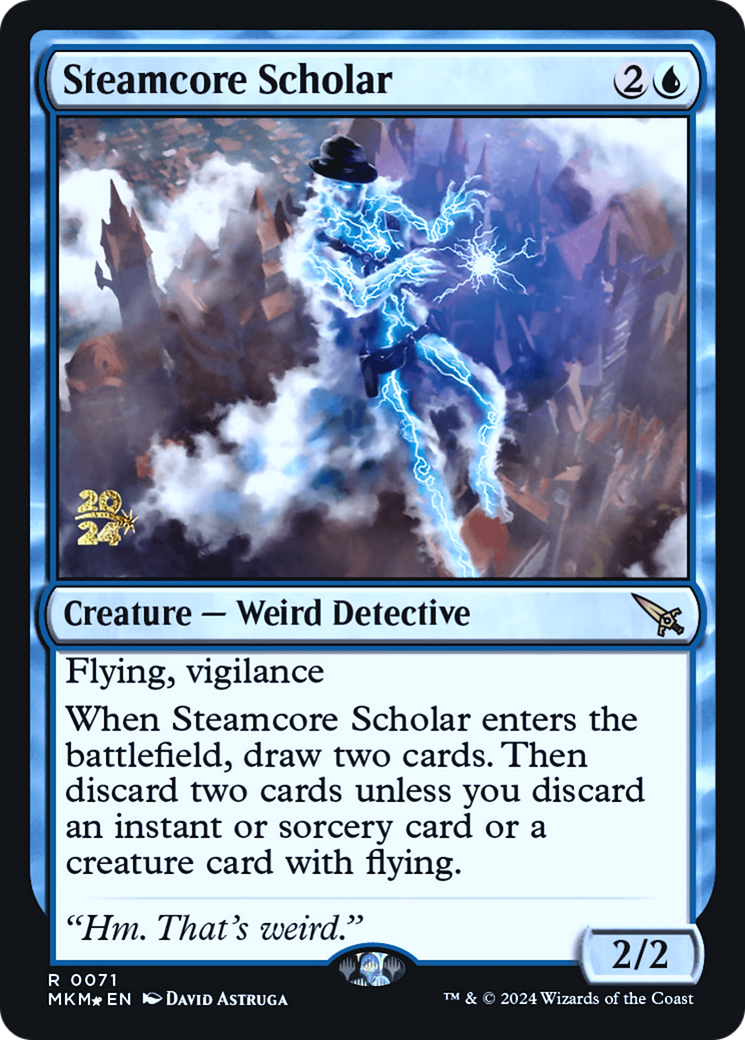 Steamcore Scholar [Murders at Karlov Manor Prerelease Promos] | Anubis Games and Hobby