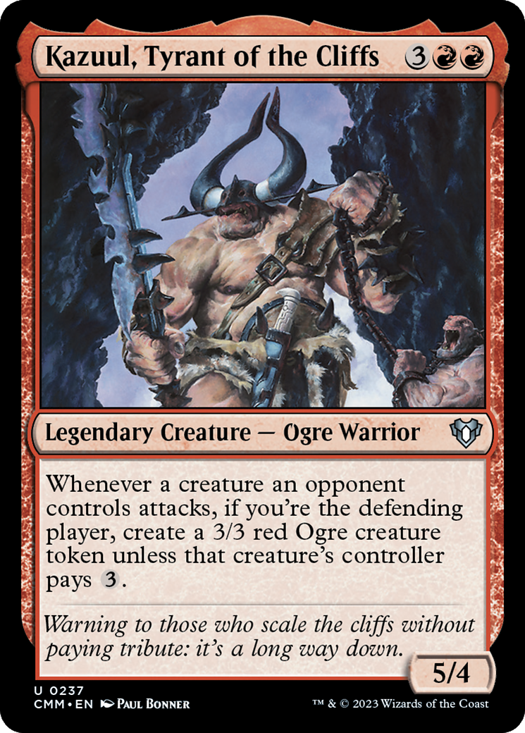 Kazuul, Tyrant of the Cliffs [Commander Masters] | Anubis Games and Hobby