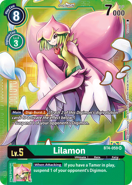 Lilamon [BT4-059] (Alternate Art) [Great Legend] | Anubis Games and Hobby