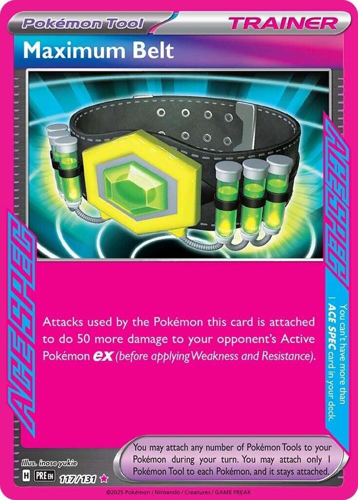 Maximum Belt (117/131) [Scarlet & Violet: Prismatic Evolutions] | Anubis Games and Hobby