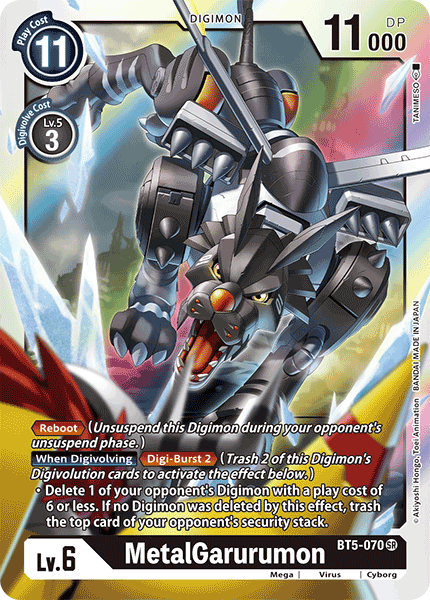 MetalGarurumon [BT5-070] [Battle of Omni] | Anubis Games and Hobby