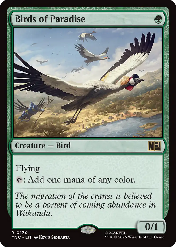 Birds of Paradise (Surge Foil) [Marvel Super Heroes Commander] | Anubis Games and Hobby
